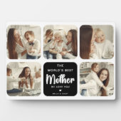 Plaque Photo Meilleure mère du monde moderne 5 Collage photo (Devant)