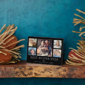 Plaque Photo Meilleure Nonna Ever 5-Photo Collage Keepsaké pers (Côté)