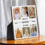 Plaque Photo Meilleure Nonna jamais - Collage photo pour petits<br><div class="desc">Célébrez le "meilleur NaNa jamais jamais" avec cette Plaque de collage photo pour petits-enfants personnalisée. Ce cadeau plein de coeur comprend un collage magnifiquement arrangé de photos chères capturant des moments spéciaux, complété par un message d'amour. Conçu à partir de matériaux de haute qualité avec une finition épurée, il est...</div>