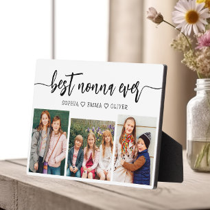 Plaque Photo Meilleure Nonna jamais - Collage photo pour petits