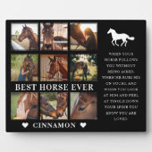 Plaque Photo Meilleure Photo de Cheval Collage & Citation Ever  (Devant)