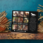 Plaque Photo Meilleure Photo de Cheval Collage & Citation Ever  (Côté)