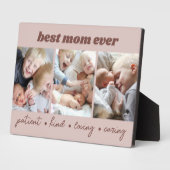 Plaque Photo Meilleure photo personnalisée jamais vue par maman (Côté)