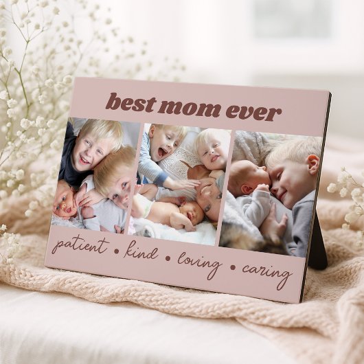 Plaque Photo Meilleure photo personnalisée jamais vue par maman