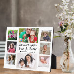 Plaque Photo Meilleure tante et oncle du monde 8 photo Collage<br><div class="desc">8 photo collage plaque pour la meilleure tante et oncle du monde. Un cadeau personnalisé pour les personnes spéciales de votre vie.</div>