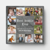 Plaque Photo Meilleure Tante Ever 12 Collage Photo (Devant)