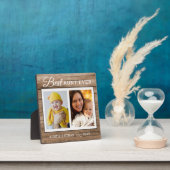 Plaque Photo Meilleure tante Ever 2 photo Collage Bois rustique (Insitu)