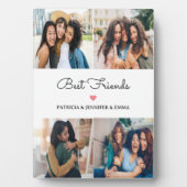 Plaque Photo Meilleurs amis 4 photos multiples et calligraphie  (Devant)