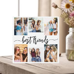 Plaque Photo Meilleurs amis 6 Photo Collage de conservation<br><div class="desc">Célébrez votre amitié avec Best Friends 6 Photo Collage Keepsaké Plaque. Cette plaque personnalisée présente un collage joliment arrangé de six photos chères, capturant des moments inoubliables. Conçu à partir de matériaux de qualité, il est parfait pour l'affichage sur un bureau, une étagère ou un mur. Le message chaleureux "Best...</div>