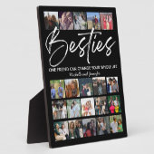 Plaque Photo Meilleurs amis | Besties Photo Collage (Côté)