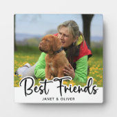 Plaque Photo Meilleurs amis Custom Pet Chien Photo (Devant)