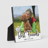 Plaque Photo Meilleurs amis Custom Pet Chien Photo (Recto)