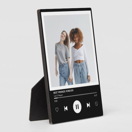 Plaque Photo Meilleurs amis Forever Music Player (Côté)