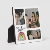 Plaque Photo Meilleurs amis Forever Rainbow Photo Collage (Recto)