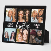 Plaque Photo Meilleurs amis Photo collage noir (Côté)