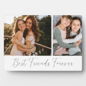 Plaque Photo Meilleurs amis pour toujours blanc photo manuscrit (Devant)