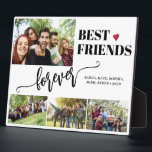Plaque Photo Meilleurs amis pour toujours les noms de collage p<br><div class="desc">Un script de typographie moderne en noir et blanc avec 4 photos personnalisées,  laissez-passer créez votre propre plaque d'affichage.                 Veuillez noter que les couleurs du texte et de l'arrière - plan sont modifiables. Vous pouvez les remplacer par n'importe quelle autre couleur après avoir sélectionné l'option PERSONNALISER.</div>