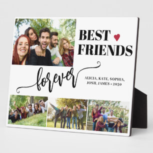 Plaque Photo Meilleurs amis pour toujours noms de collage de ph
