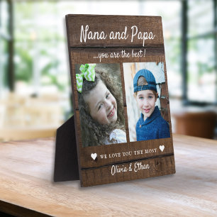 Plaque Photo Meilleurs noms de petits-enfants de Nana & Papa 2