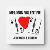 Plaque Photo Melanin Valentine BLACK QUEEN KING (Devant)