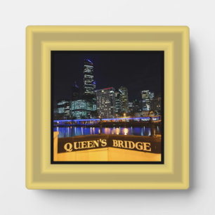 Plaque Photo Melbourne Australie Lumières CBD au-dessus du pont
