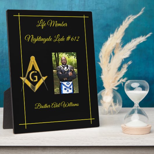 Plaque Photo Membre de Freemason Life (Côté)