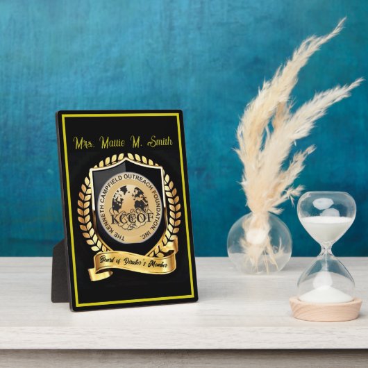 Plaque Photo Membre du conseil d'administration (Côté)