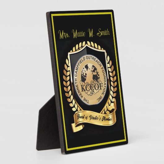 Plaque Photo Membre du conseil d'administration (Côté)