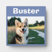 Plaque Photo Mémento de chien de compagnie (Devant)