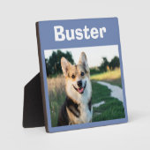 Plaque Photo Mémento de chien de compagnie (Recto)