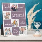 Plaque Photo Mémento de collage photo en souvenir affectueux (Côté)