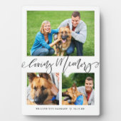 Plaque Photo Mémoire affectueuse | 3 Collage de photos de mémor (Devant)