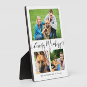 Plaque Photo Mémoire affectueuse | 3 Collage de photos de mémor (Côté)