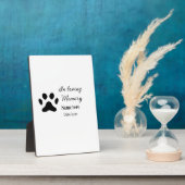 Plaque Photo mémoire affectueuse souvenir personnalisé avec le  (Côté)