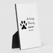 Plaque Photo mémoire affectueuse souvenir personnalisé avec le  (Côté)