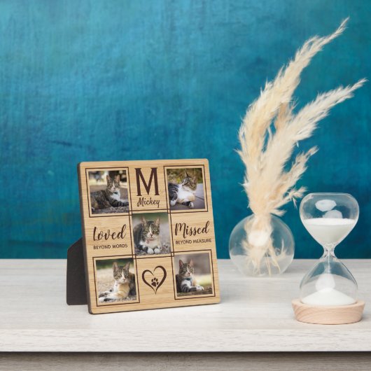 Plaque Photo Mémoire de Chat Mémorial d'Animal de Compagnie (Insitu)