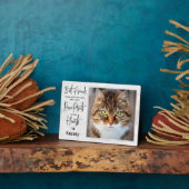 Plaque Photo Mémoire de compagnie Empreintes de pattes personna (Côté)