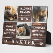 Plaque Photo Mémoire de compagnie en collage photo de bois rust (Côté)