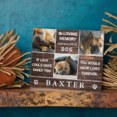 Plaque Photo Mémoire de compagnie en collage photo en bois rust (Côté)