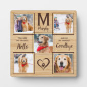 Plaque Photo Mémoire de compagnie unique collage de photos (Devant)