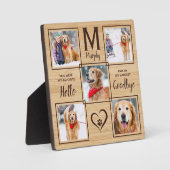 Plaque Photo Mémoire de compagnie unique collage de photos (Recto)