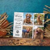 Plaque Photo Mémoire de Compagnon Personnalisé avec Collage de  (Côté)