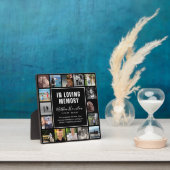 Plaque Photo Mémoire moderne de collage de 16 photos (Insitu)