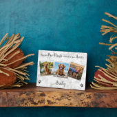 Plaque Photo Mémoire Personnalisé de l'Animal de Compagnie avec (Côté)