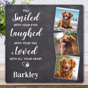 Plaque Photo Mémoire personnalisée 3 Photo Mémorial Chien de co