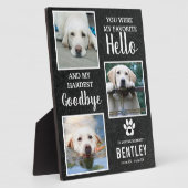 Plaque Photo Mémoire photo de compagnie - Souvenir de chien | P (Côté)