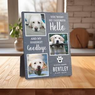 Plaque Photo Mémoire photo de compagnie - Souvenir de chien   P