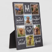 Plaque Photo Mémoire rustique pour animaux de compagnie - Colla (Côté)