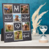 Plaque Photo Mémoire rustique pour animaux de compagnie - Colla (Côté)