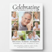 Plaque Photo Mémoire Tribute Collage de photos Souvenir (Devant)